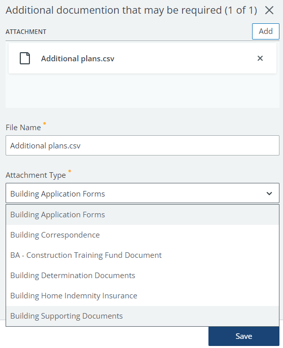 example of additional documents