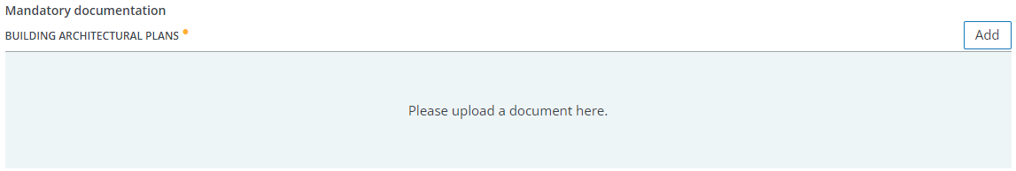 mandatory documentation example